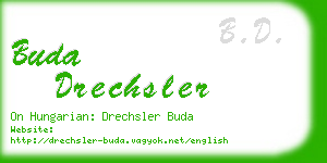 buda drechsler business card
